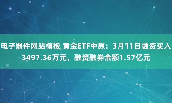 电子器件网站模板 黄金ETF中原：3月11日融资买入3497.36万元，融资融券余额1.57亿元