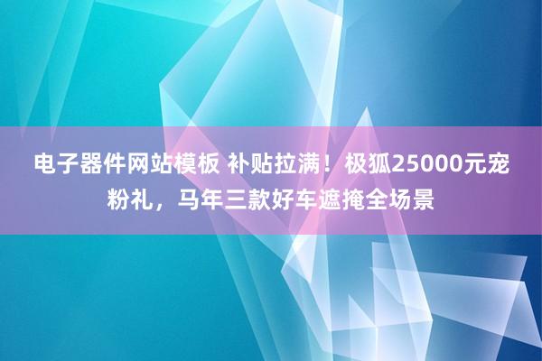 电子器件网站模板 补贴拉满！极狐25000元宠粉礼，马年三款好车遮掩全场景
