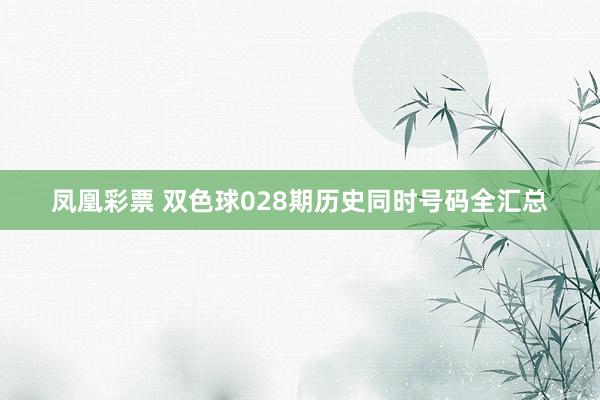 凤凰彩票 双色球028期历史同时号码全汇总