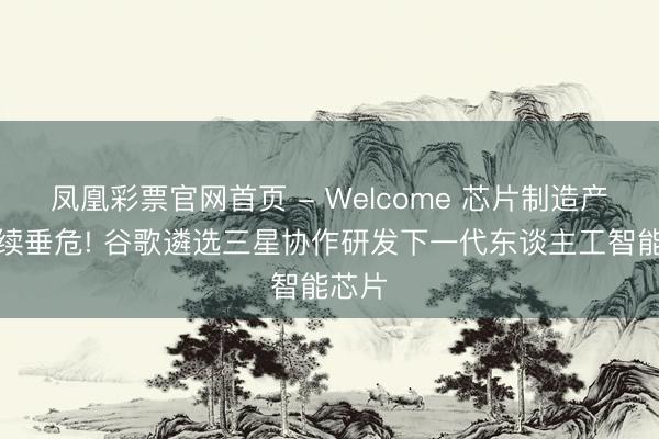 凤凰彩票官网首页 - Welcome 芯片制造产能执续垂危! 谷歌遴选三星协作研发下一代东谈主工智能芯片