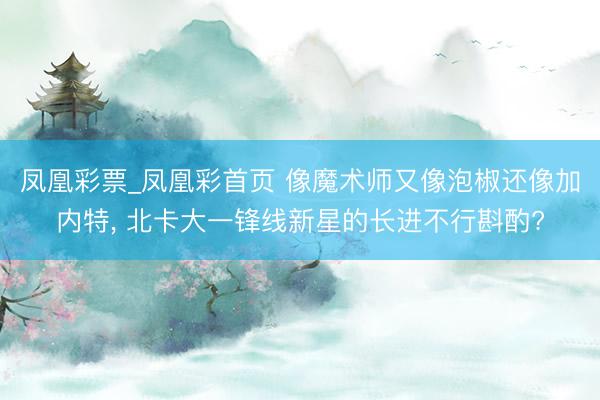 凤凰彩票_凤凰彩首页 像魔术师又像泡椒还像加内特， 北卡大一锋线新星的长进不行斟酌?